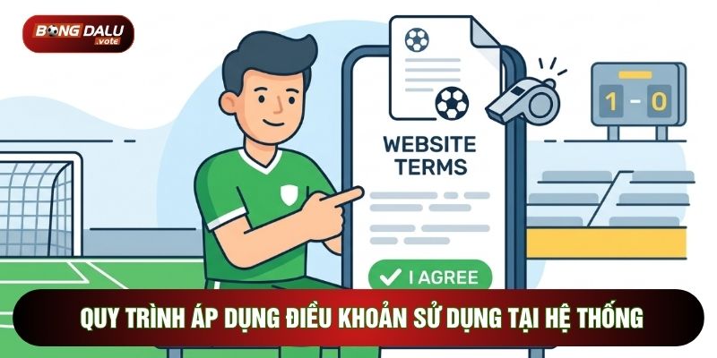 Quy trình áp dụng điều khoản sử dụng tại hệ thống